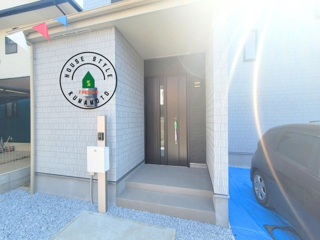 熊本市中央区帯山5丁目第1-1棟（A号棟）の外観：施工例|おでかけの時も帰った時も、「我が家」を最初に感じでもらえる素敵な空間に。