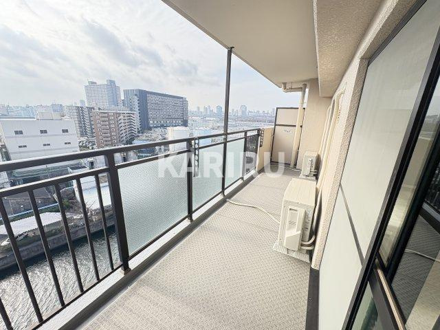 ISM大阪城公園（旧城東グリーンマンション）のバルコニー