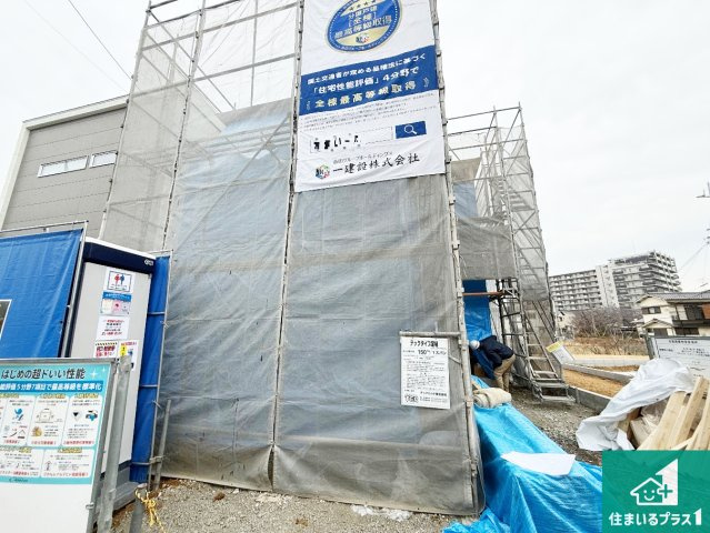 岸和田市八幡町　第2期　新築一戸建ての外観|現在建築中！落ち着いた街並みで新生活を始めることが出来そう！周辺の物件も併せてご紹介させて頂きます！