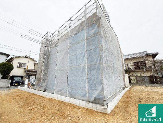 岸和田市八幡町　第2期　新築一戸建ての外観|現在建築中！落ち着いた街並みで新生活を始めることが出来そう！周辺の物件も併せてご紹介させて頂きます！