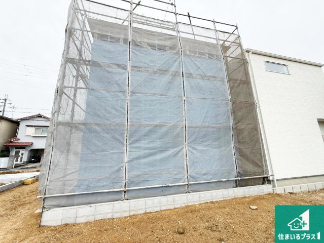 岸和田市八幡町　第2期　新築一戸建ての外観|現在建築中！落ち着いた街並みで新生活を始めることが出来そう！周辺の物件も併せてご紹介させて頂きます！