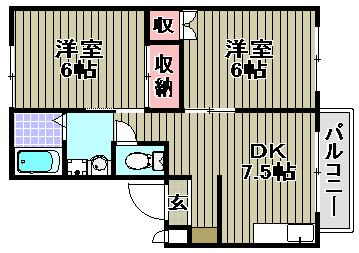 エステートピアイズミの間取り