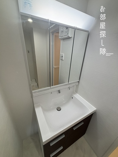 久留米市篠原町の賃貸マンションの独立洗面台