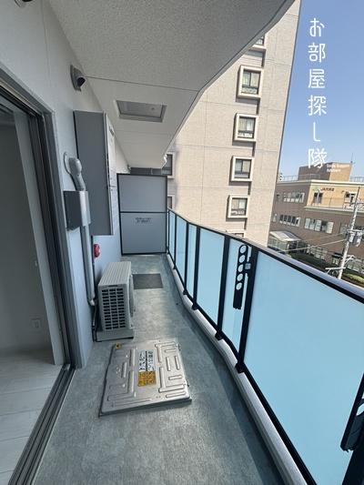 久留米市篠原町の賃貸マンションのバルコニー