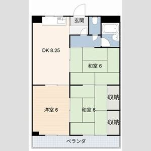 【間取り】 | グランドビル永吉