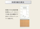 調布市国領町４丁目の賃貸マンションの洗面所