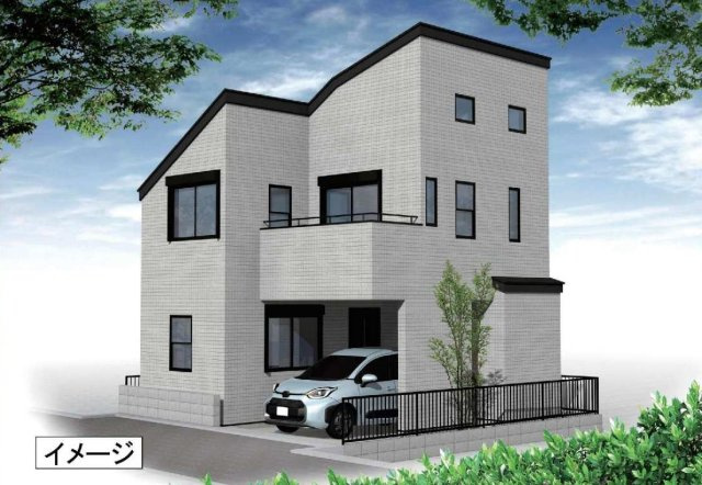 【横浜市旭区東希望が丘93-9新築戸建て】★仲介手数料無料★（東希望が丘小学校・希望が丘中学校）の外観パース