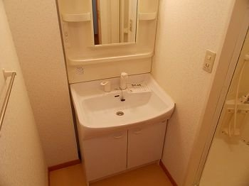 【洗面所】 | サニーパレスＤ | 広い洗面スペース