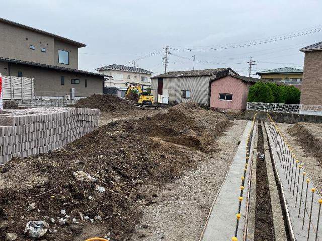 仮）豊山町青山六和新築アパートの外観|建築現場