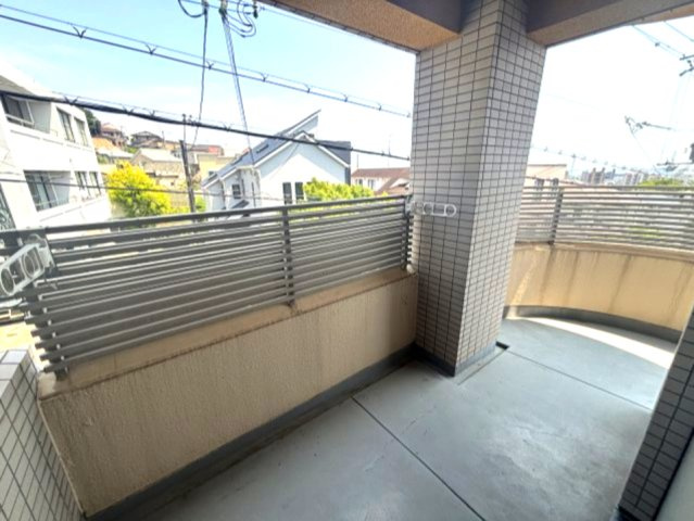 プラザ森北のバルコニー