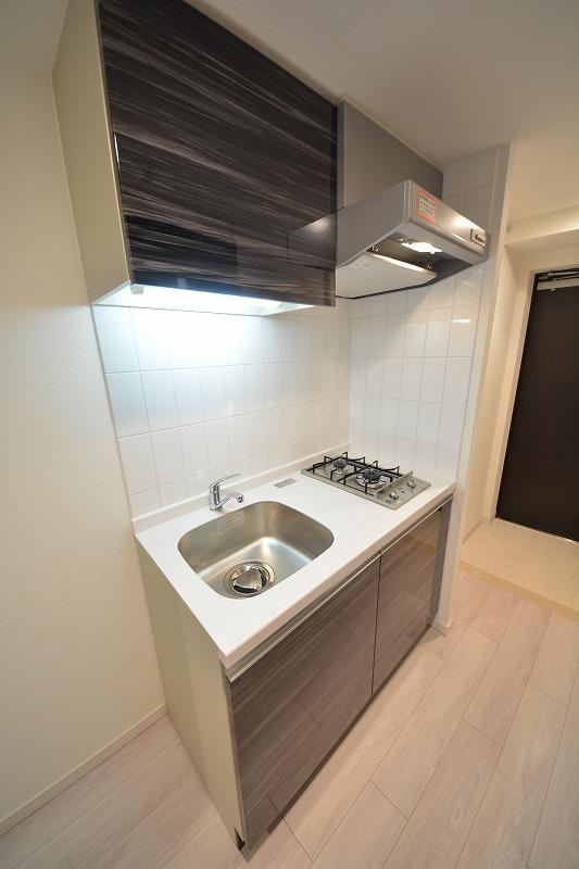 スワンズ谷町セントシティのキッチン|スワンズ谷町セントシティ　2口ガスコンロ
