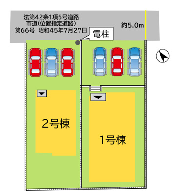 【区画図】 | 中間市太賀2丁目2期2号棟