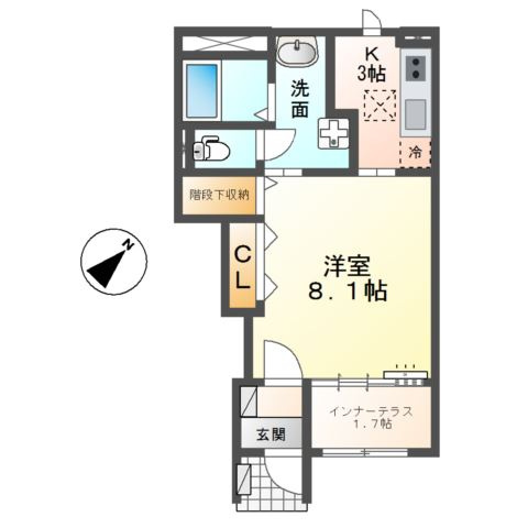 仮）豊山町豊場新栄34-1新築アパートの間取り