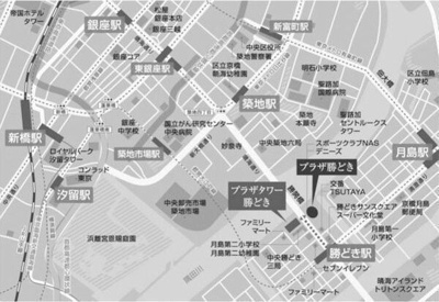 【地図】 | プラザタワー勝どき