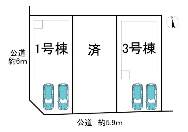 半田市花田町1丁目　全3棟　1号棟の間取り|1号棟　4LDK+WIC+吹抜♪