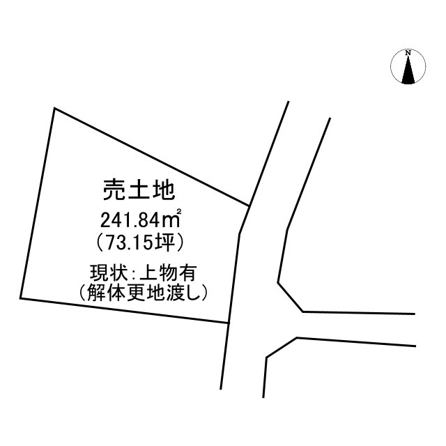 江南1丁目の土地図