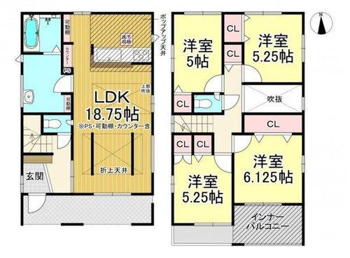 半田市花田町1丁目　全3棟　3号棟の外観|長期優良住宅♪