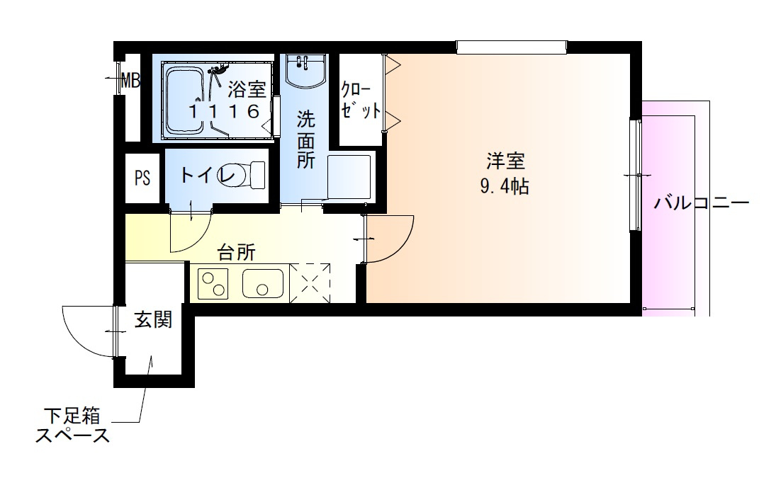 フジパレス東正雀の間取り