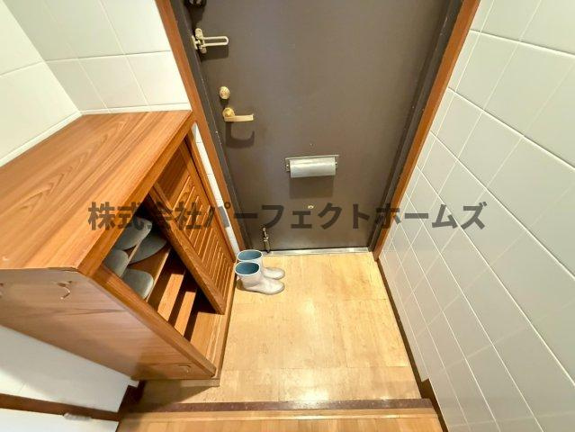 ニューハイツ岡山手の玄関|シンプルで使いやすい玄関です