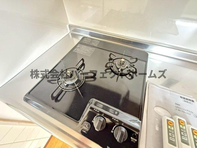 ニューハイツ岡山手のキッチン|コンパクトなキッチンで掃除もラクラク