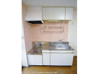 【キッチン】 | セジュール・ド・ミワ弐番館 | コンパクトなキッチンで掃除もラクラク