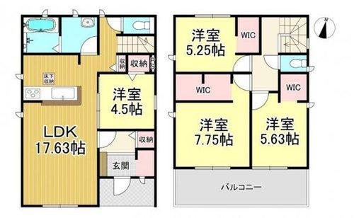 半田市向山町3丁目　全4棟　3号棟の外観|24時間換気システム搭載♪