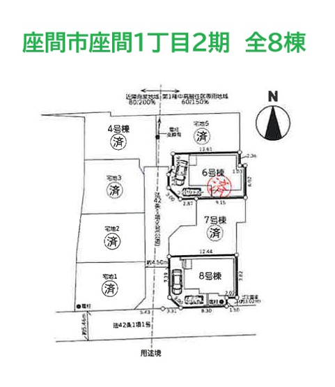 【区画図】 | 2路線2駅利用可能！アクセス便に優れた立地◎JR「相武台下」駅まで徒歩9分！
小田急線「海老名」駅までもスムーズに移動でき、通勤・通学やお出かけに便利な立地◎