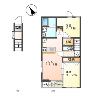 【間取り】 | ニューパレス佑錦Ⅱ