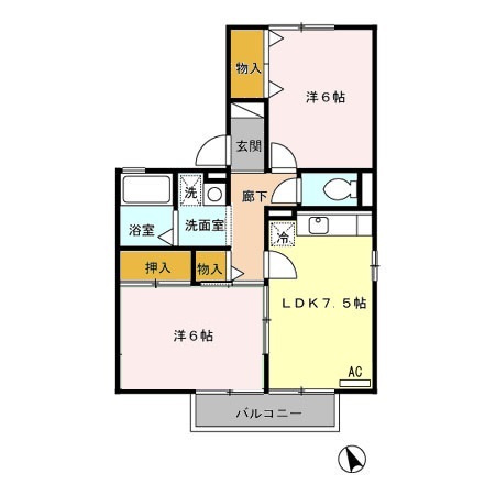 【間取り】 | シャルマンコートA・B B棟