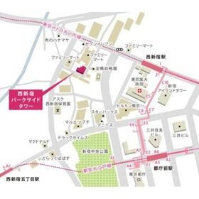 西新宿パークサイドタワーの地図
