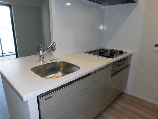 大阪市中央区瓦屋町２丁目の賃貸マンションのキッチン