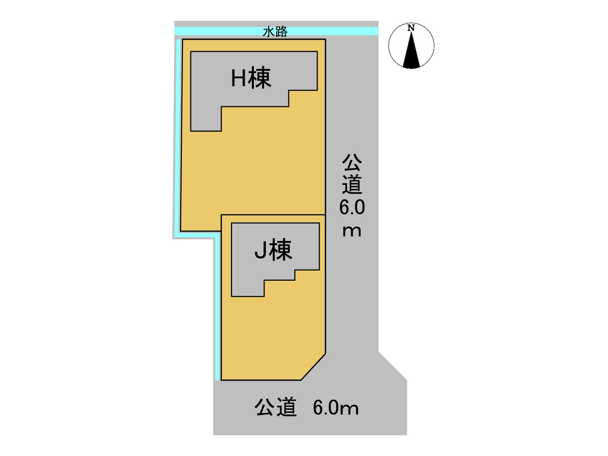 新築戸建　瑞穂市中宮　全2区画分譲の区画図|■区画図
■YAMADA電機の　ヤマダ不動産　株式会社リライフ　
いつでもお問合わせ下さい。