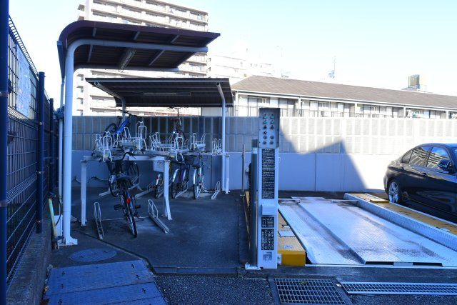 日野市落川の中古マンションの駐輪場