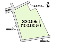 土地　金光町占見新田　全1区画　100.00坪の画像