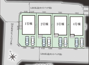 ★★那覇市宮城-1号棟（全4棟）の区画図|区画図