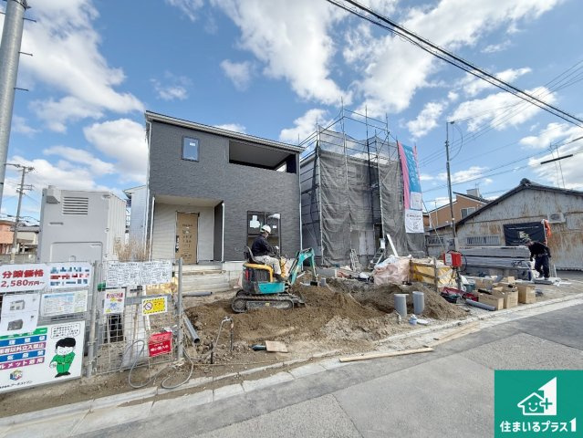 和歌山市中之島　第3期　新築一戸建ての外観|現在の進捗状況です！順調に作業進行中、完成が待ち遠しいです！詳細の間取り等、お気軽にお問い合わせください！