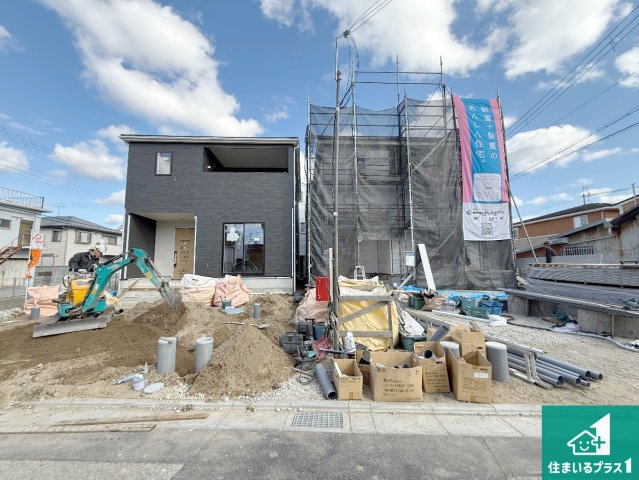 和歌山市中之島　第3期　新築一戸建ての外観|現在の進捗状況です！順調に作業進行中、完成が待ち遠しいです！詳細の間取り等、お気軽にお問い合わせください！