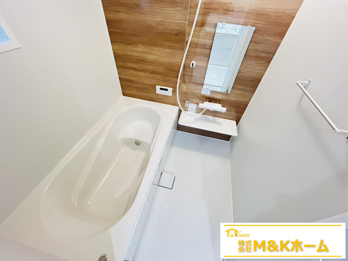 半田市北二ツ坂町2丁目　全2棟　1号棟の浴室|浴室　1日の疲れを落とせます♪