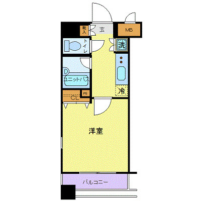 セルカディア港区芝浦の間取り