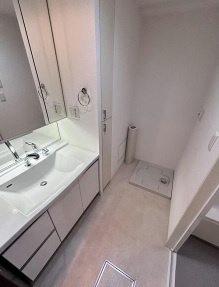 大阪市天王寺区筆ケ崎町の賃貸マンションの洗面所