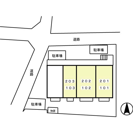 プレアンブルムコートの区画図