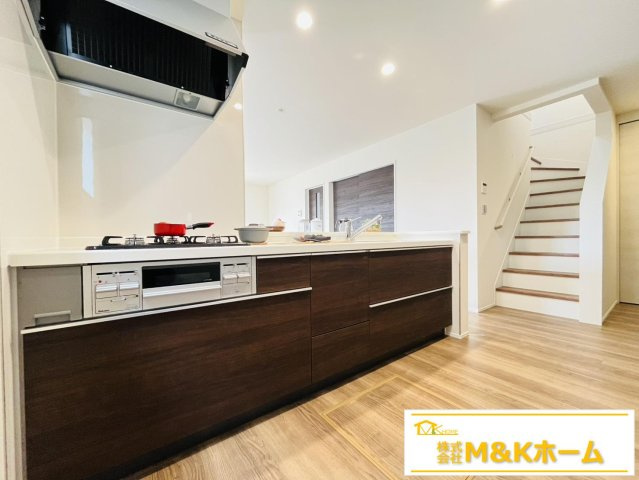 常滑市大和町1丁目　全5棟　1号棟のキッチン|リビングが見渡せるカウンターキッチン☆