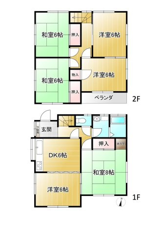 埼玉県狭山市広瀬台1丁目　中古戸建の間取り