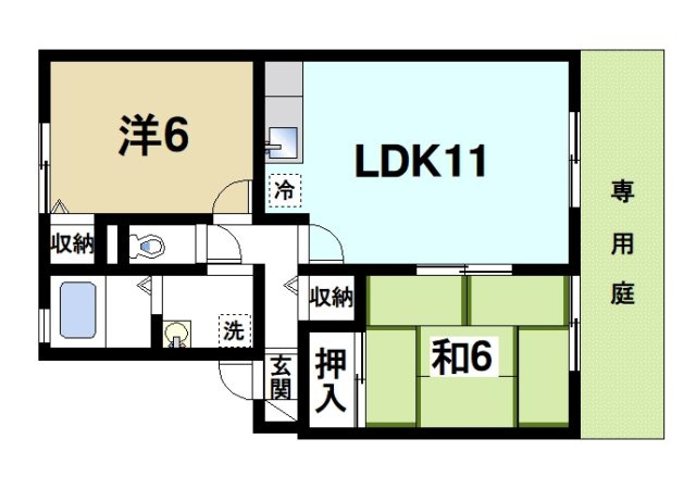 メゾン・ド クレール（櫟本町）の間取り|家族が寛げるリビングは広さが有ります