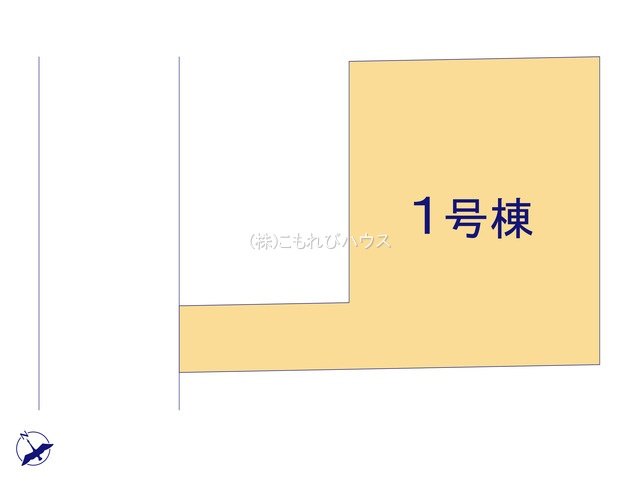 桶川市朝日　3期　新築一戸建て　グラファーレ　の区画図|1号棟