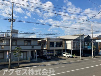 【展望】 | 前面道路、バス通り。