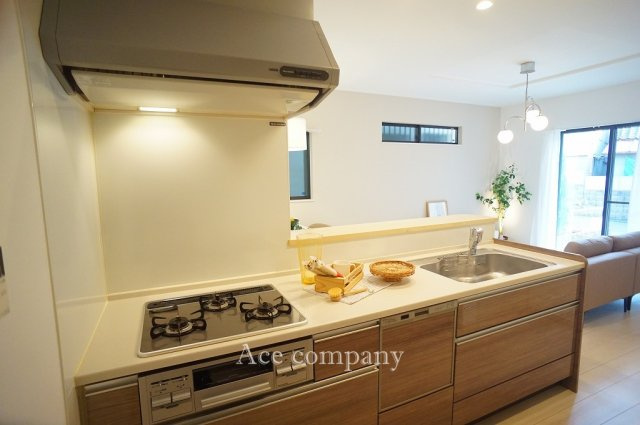 【キッチン】 | 東大阪市稲田本町2丁目 | 【食洗機付きのシステムキッチン☆現況3口ガスコンロ】】