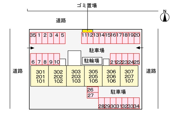 フォンテーヌの区画図