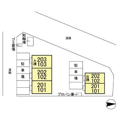 アークグレイスⅡの区画図
