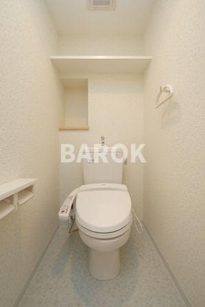 福岡市中央区薬院２丁目の賃貸マンションのトイレ